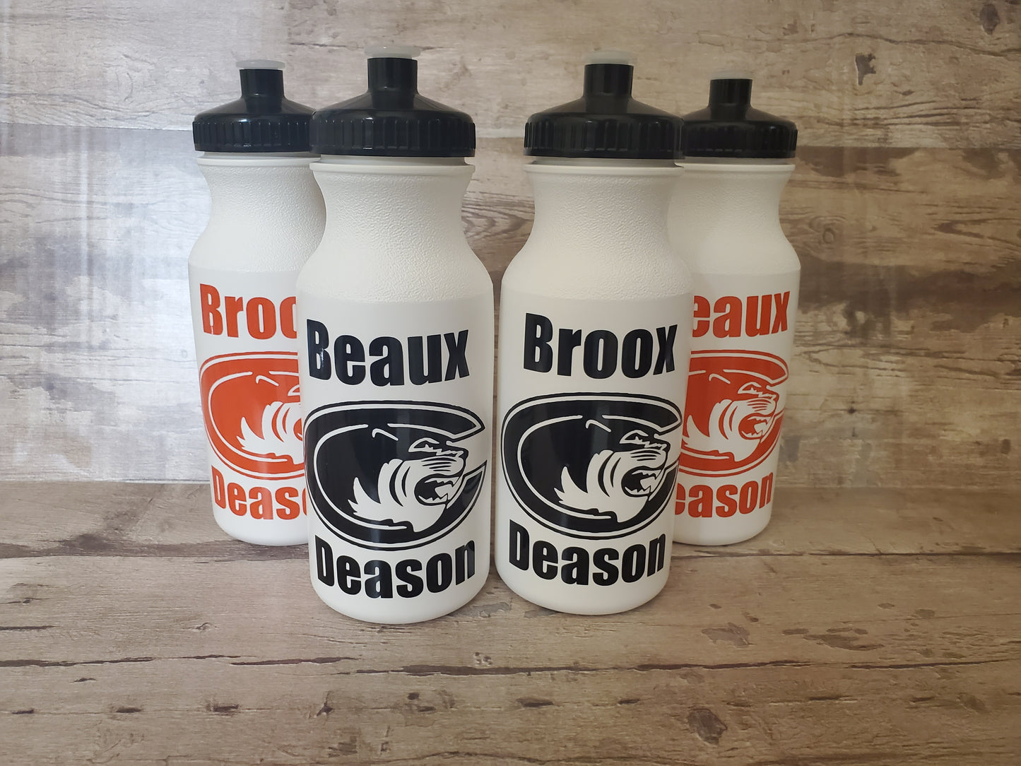 20 oz Sports Water Bottles, Plastic, Pull Top Leakproof, personalized