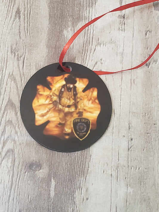 Firefighter Patch Ornament