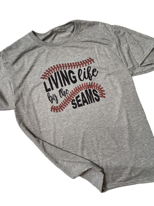 Living Life by the Seams Baseball Shirt